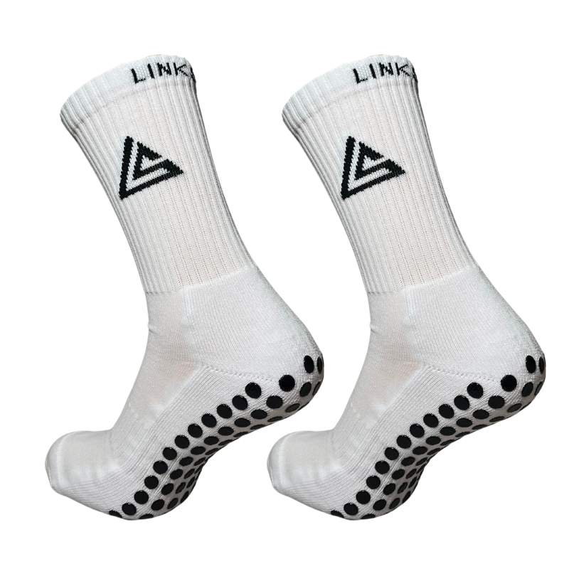 Skarpety Antypoślizgowe Link Sport COMFORT Białe - 2-pak