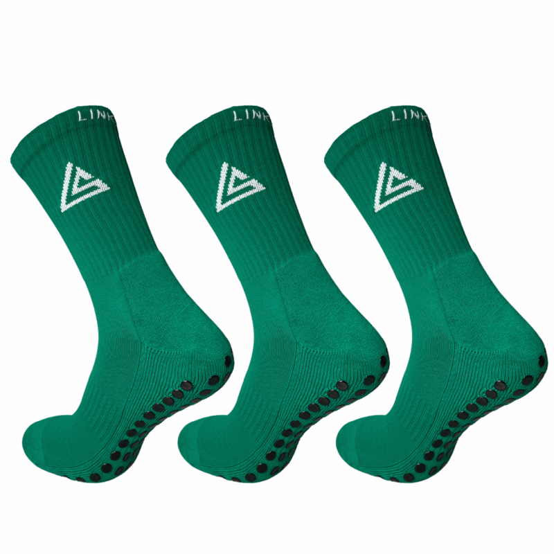 skarpety antypoślizgowe link sport comfort zielone 3-pak